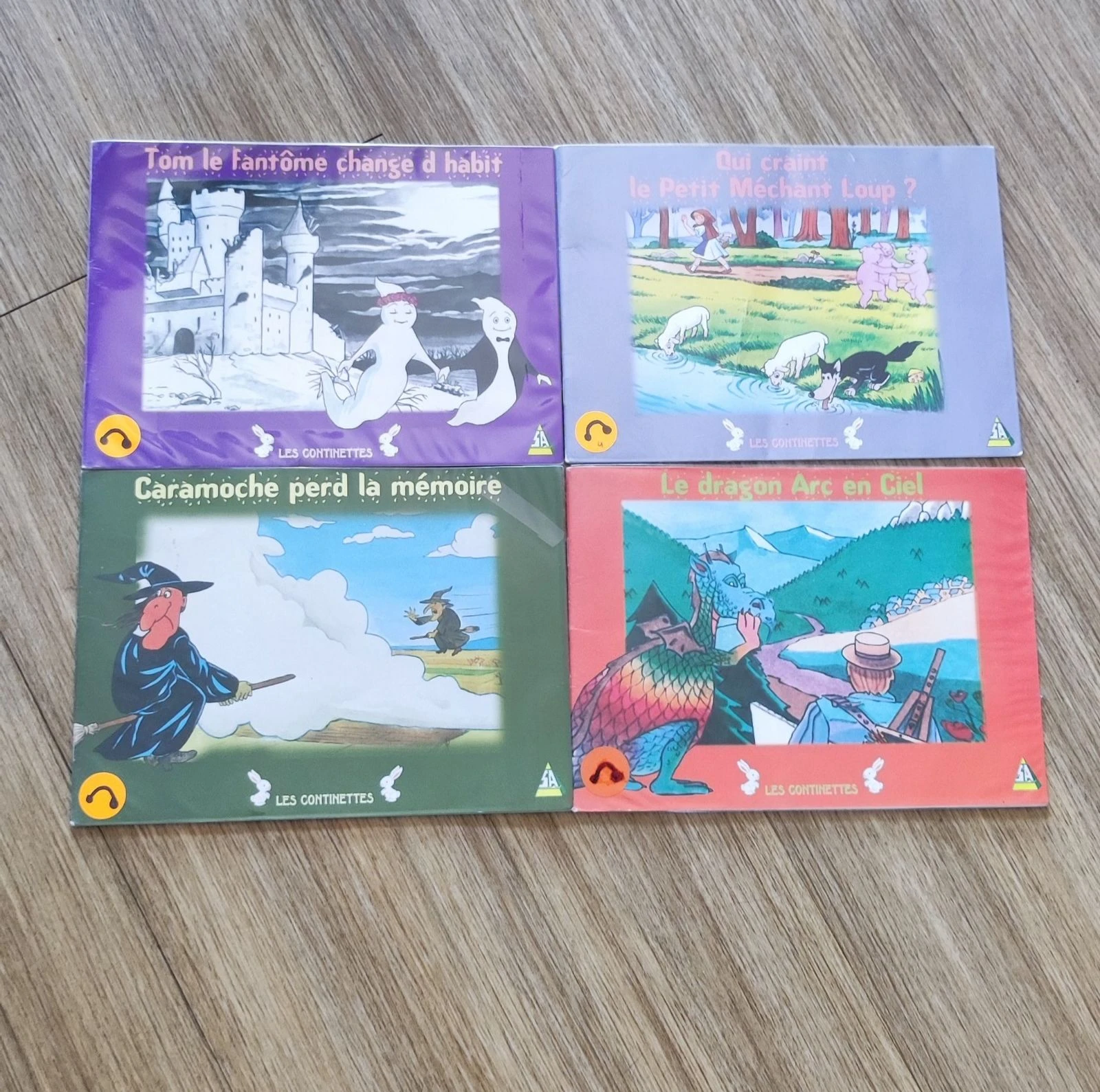 📚 Lot de 4 livrets enfants — Collection « Les Continettes » 🐉👻